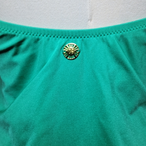 Sunshine 79 Gypset Solids High Neck One Piece Swimsuit - Seagreen - Size 12 - Picture 6 of 10